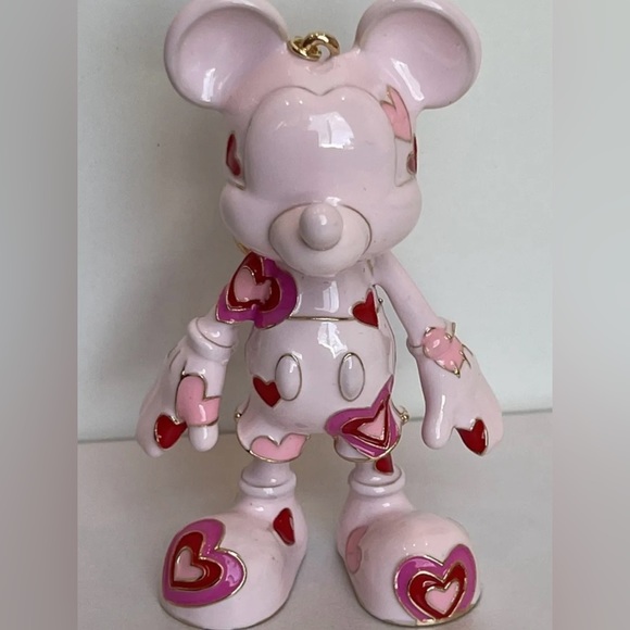 DISNEY BAUBLEBAR Mickey Mouse Bag Enamel Charm HEARTS #78 (Final price $88) - Picture 4 of 13